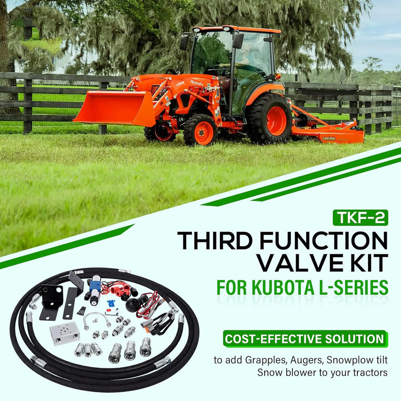 Third Function Valve Kit for Kubota L2501 L3301 L3901 L3200 L3800 Tractors