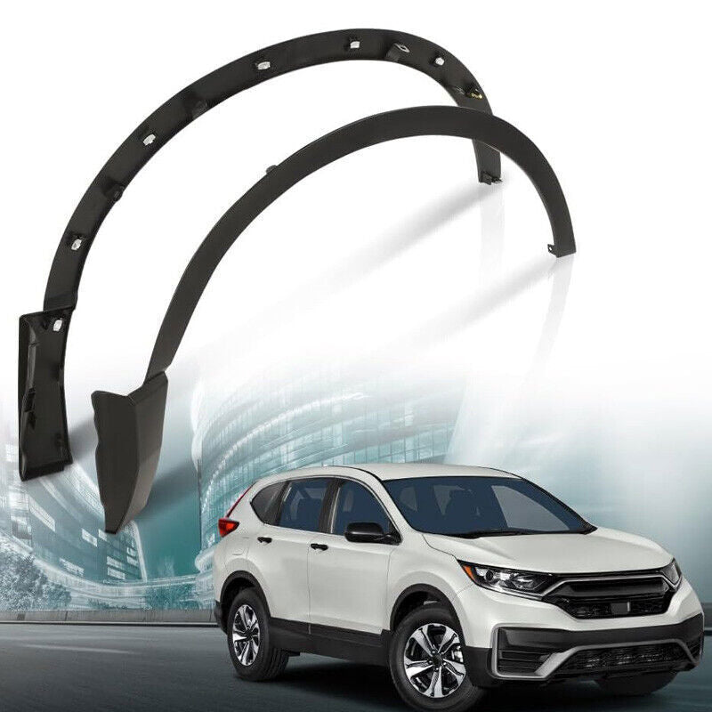 Black Fender Trim Set for Honda CR-V 2017-2022 Front Driver Passenger Side