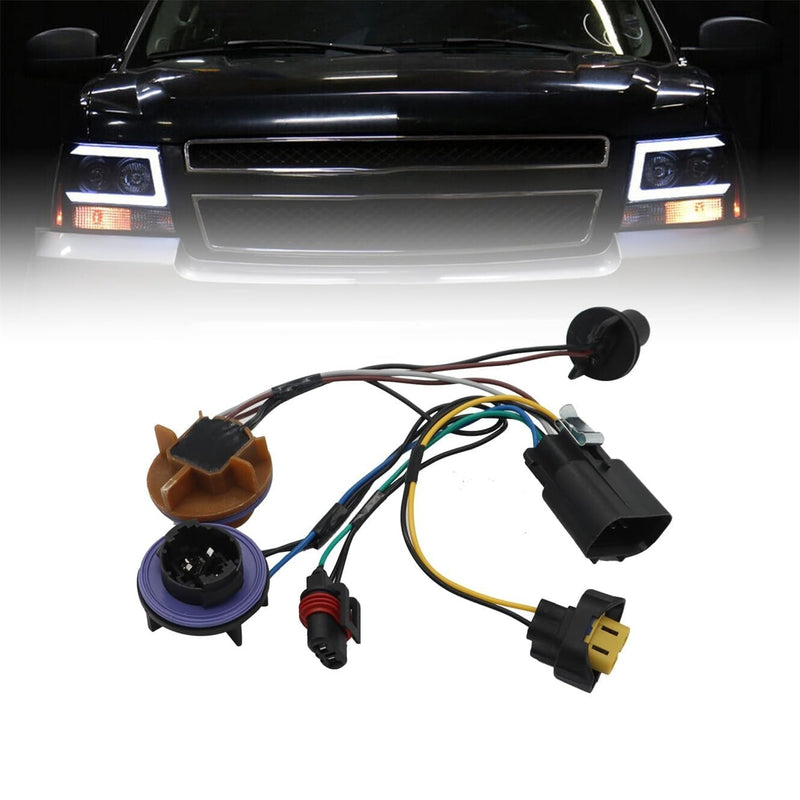 15950809 Headlight Wiring Harness for 2007-2014 Chevy Tahoe Suburban Avalanche