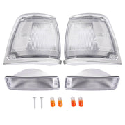 DURAFORCE Clear Corner Lights Bumper Signal Lights for Toyota Pickup 1992-1995 2WD