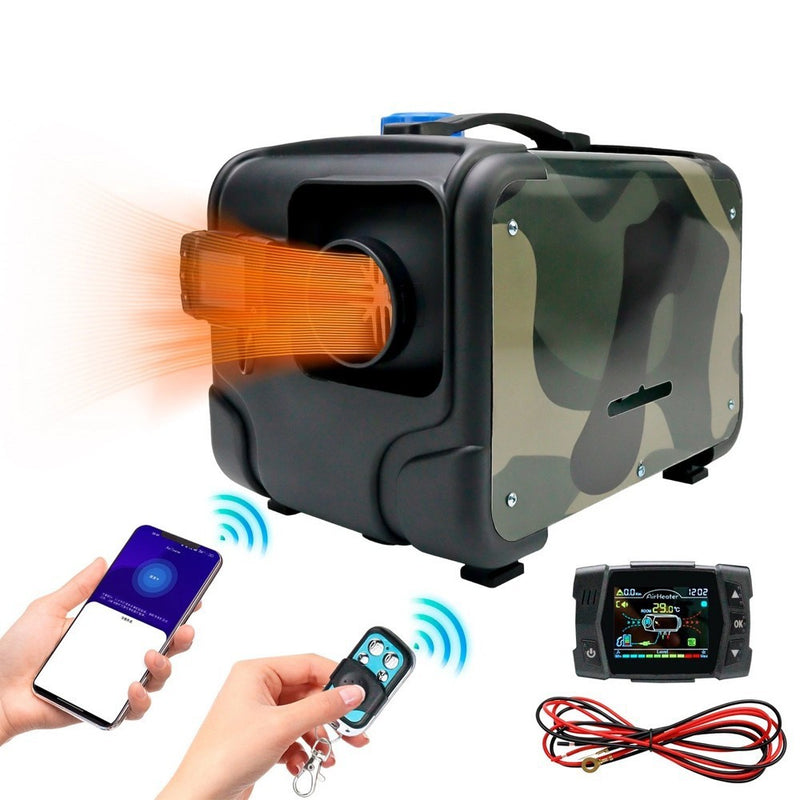 8KW Diesel Air Heater All in One 12V/24V 110V Bluetooth APP Remote Control Car