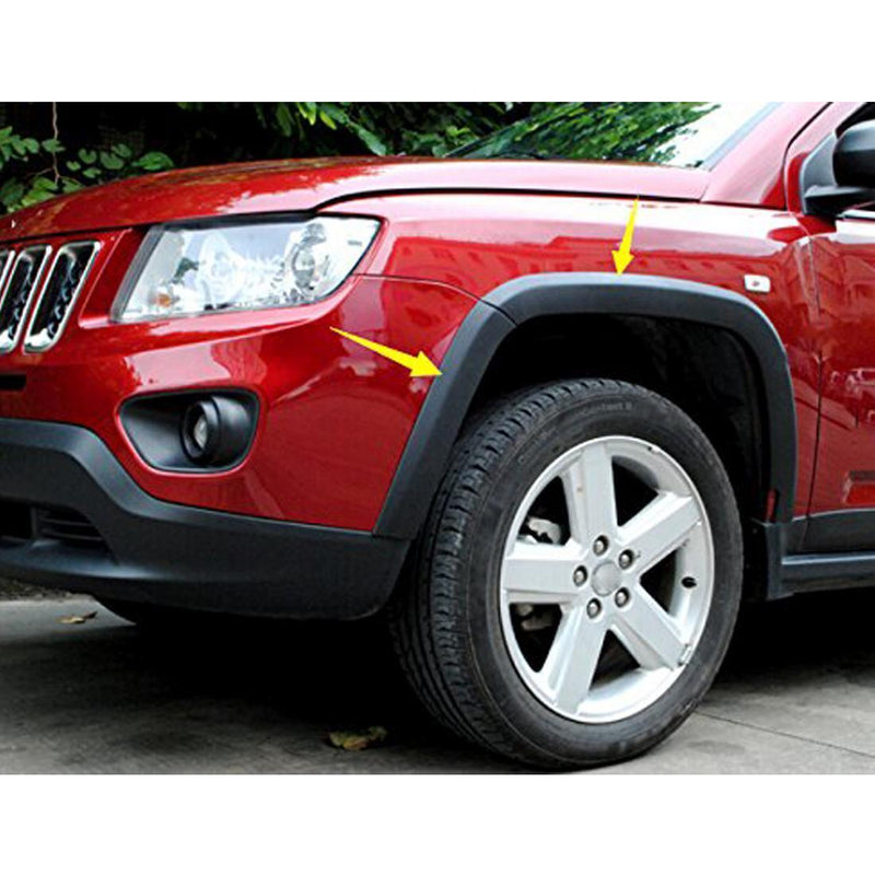Wheels Fender Flares Cover Protector Molding for Jeep Compass 2011-2018 10PCS