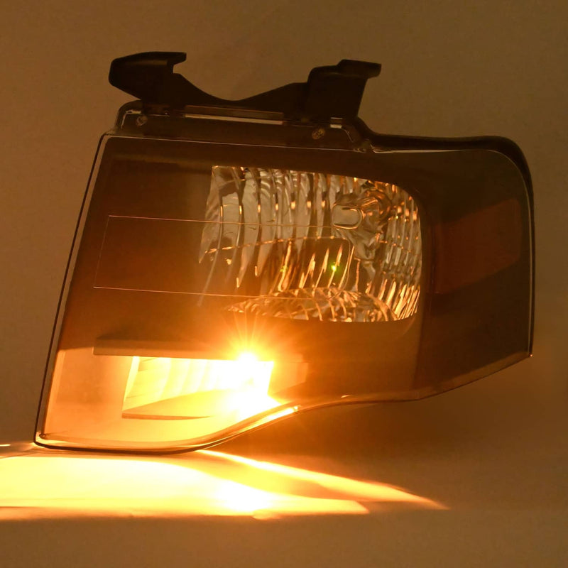 DURAFORCE 7L1Z13008DB Headlight Left With Bulbs for Ford Expedition 2007-2014