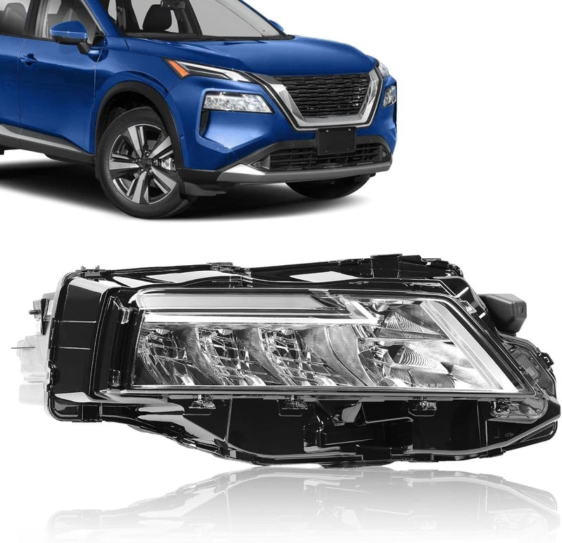 26010-6RR0A Right Passenger Side LED Headlight for Nissan Rogue 2021 2022 2023