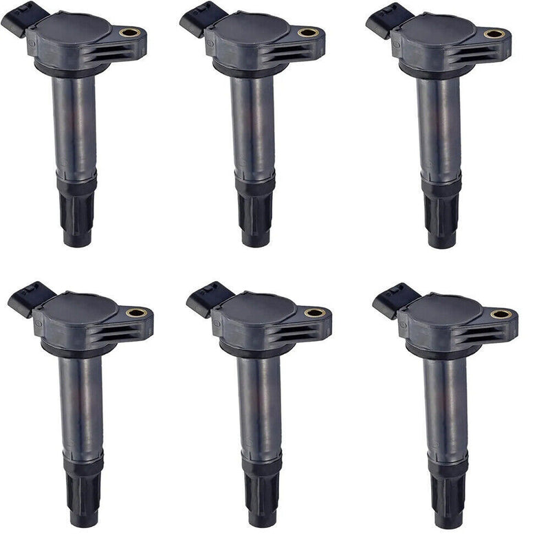6Pcs Ignition Coil Set + 6Pcs Platinum TT Spark Plug for Toyota Lexus Camry