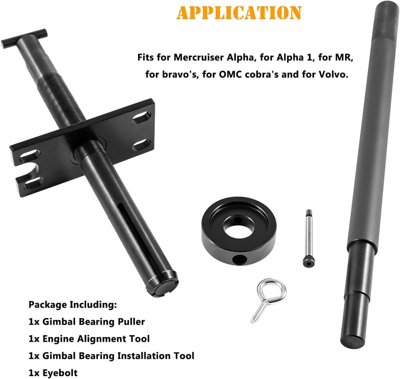 Gimbal Bearing Puller Tool for Mercruiser Alpha Bravo for OMC for Volvo