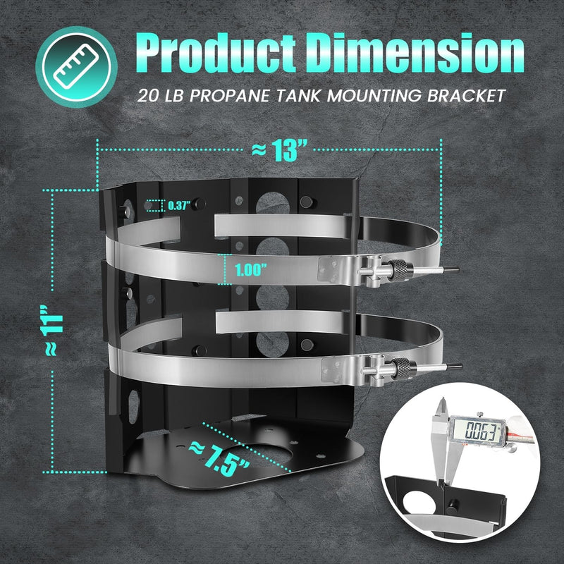 20lb Propane Tank Mounting Bracket Replace BKT-2290 for Vehicle RV Trailer Boat
