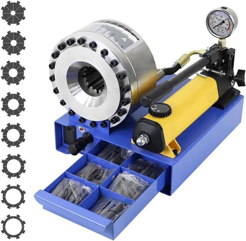 5600KN Hydraulic Hose Crimper Pipe Clamping Machine with 8 Sets Dies 10mm-30mm