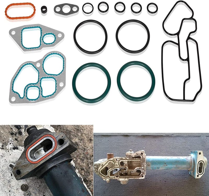 1823182C95 Oil Cooler Mounting Gasket Kit for International DT466E 1993-1997