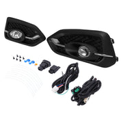 DURAFORCE Fog Lights for Honda Civic Coupe 2DR 2014-2015 Bumper Lamps Wiring Bulbs