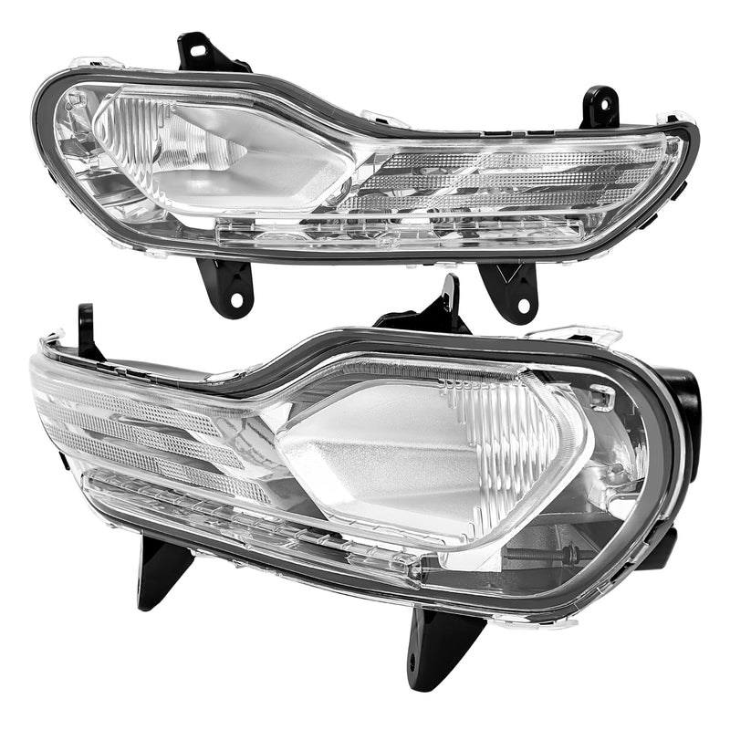 Pair Front Fog Light Bumper Lamps Left Right for Ford Escape Kuga 2013-2016