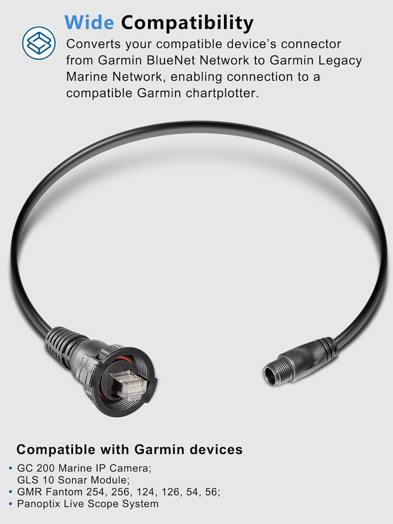 010-12531-01 Marine Network Adapter Cable for Garmin Panoptix LiveScope GC 200