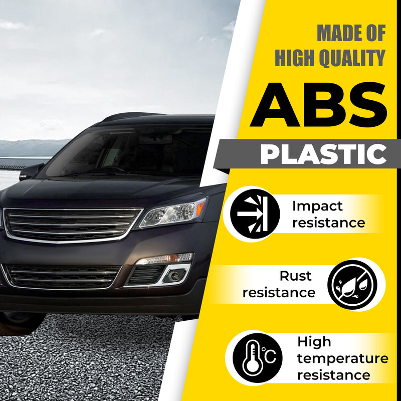 Fog Light Bezel Cover Trim Front Left Black Chrome for Chevy Traverse 2013-2017