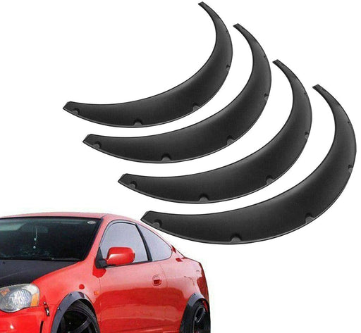 DURAFORCE Polyurethane Fender Flares 4x Wide Wheel Arches Body Kit Universal Balck