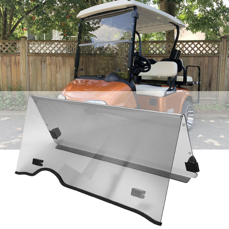 Tinted Windshield Windscreen for EZGO RXV Golf Cart 2008-Up Folding Style