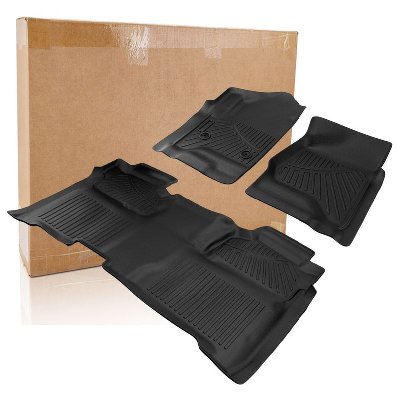 Floor Mats Liners for Chevy Silverado GMC Sierra Crew Cab 2014-2018 Front Rear