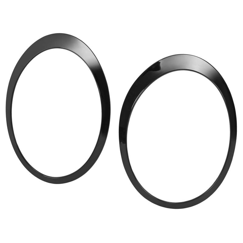 Black Headlight Trims Ring Bezels Cover for Mini Cooper R55 R56 2007-2015 Pair
