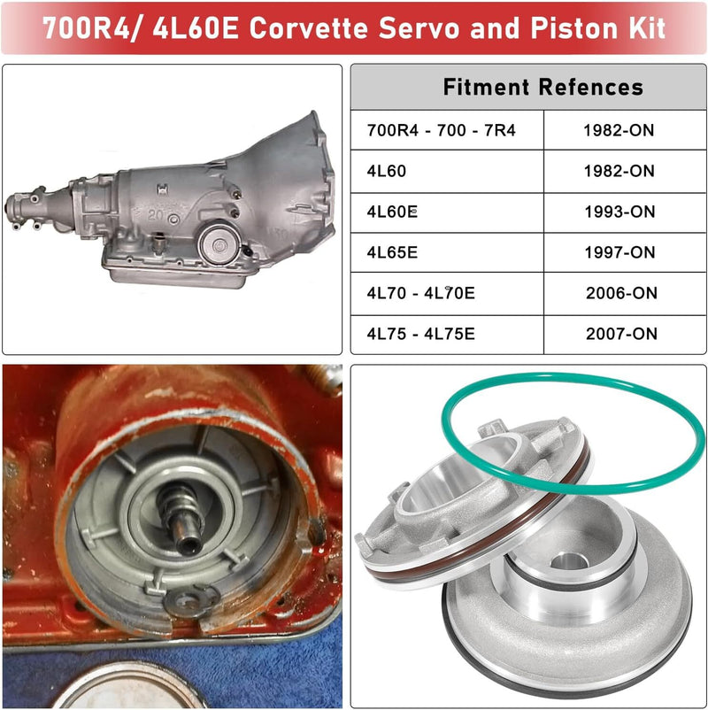 A74905BK Hi-Performance Corvette Servo Kit for TH700R4 4L60E 4L65E 2-4 Band