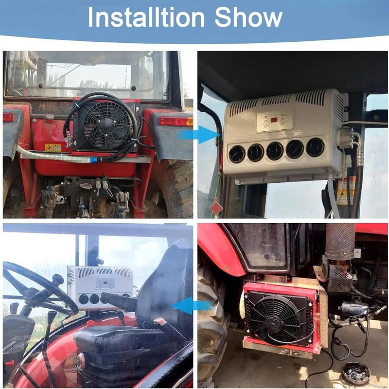 11000 BTU 12V Truck Air Conditioner Split AC for Semi Bus RV Caravan