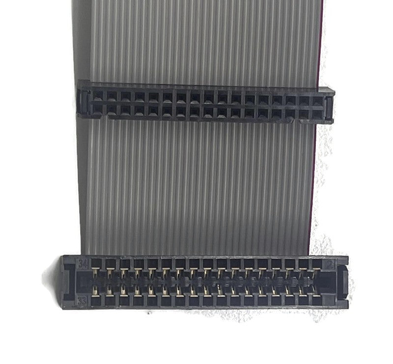 DURAFORCE 24 Inch 2ft Universal 34-Pin Floppy Drive Ribbon Cable for 3.5 Inch 5.25 Inch Drives