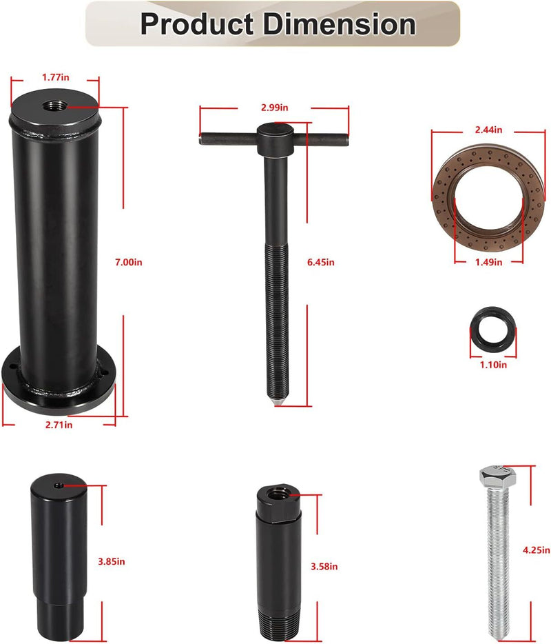 DPS6 Dual Clutch Transmission Seal Installer Tool Kit for Ford Focus Festiva
