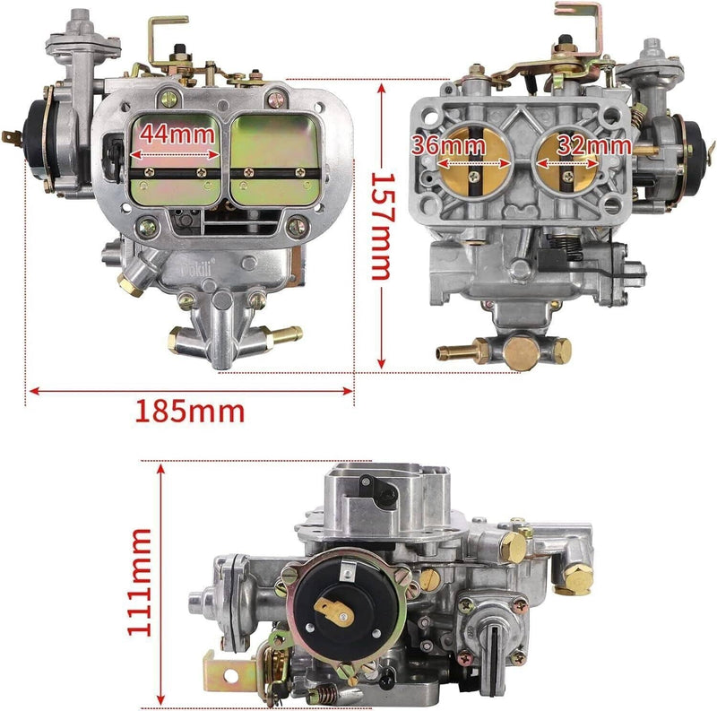 32/36 DGEV DGV 2 Barrel Carburetor for Nissan Toyota Pickup Mazda B2000