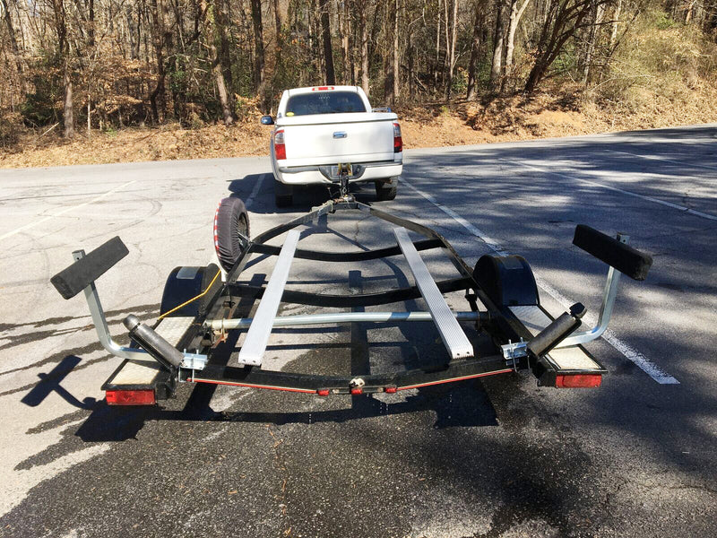 Boat Trailer Bunk Board Guide-On 75 Degree 24 Inch Carpeted Guides W/Hardware 2