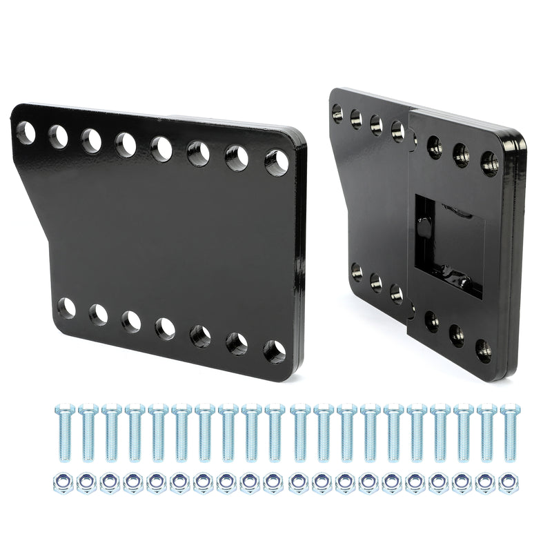 Universal Black Steel Snowplow Mount Drop Brackets Lift Extension Kit Part