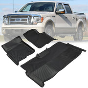 DURAFORCE Floor Mat for Ford F-150 SuperCrew Crew Cab 2010-2014 Bucket Seat
