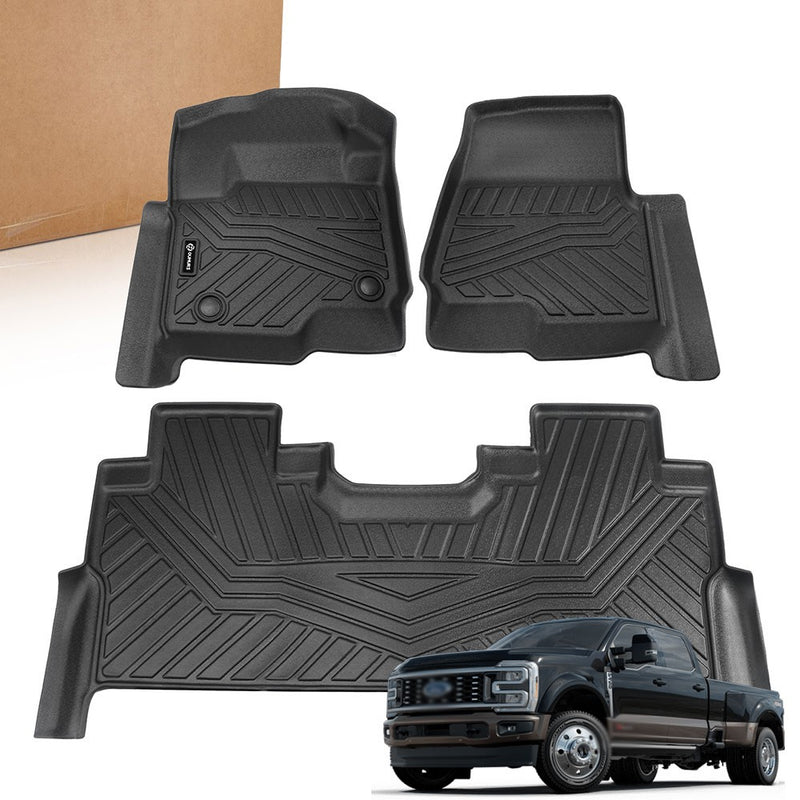 Floor Mats Liner for Ford F250 F350 F450 F550 Super Duty Crew Cab 2017-2026