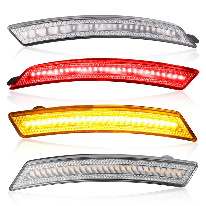 Side Marker Fender Lights Front Rear for Mini Cooper 2007-2015 R55 R56 R57 Set