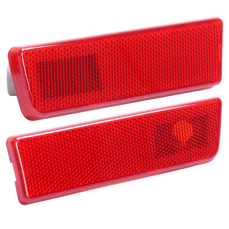 Rear Red Bumper Side Marker Lights Lamp Reflector for Ford Transit Connect 10-13