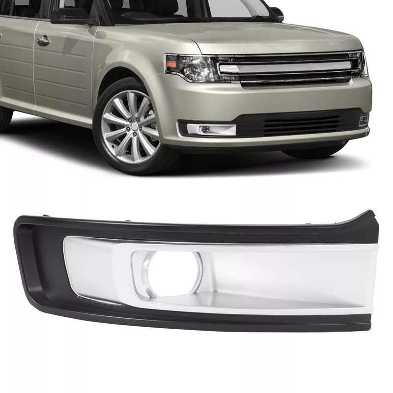 DA8Z-17E810-BA Fog Light Bezel Cover Trim for Ford Flex 2013-2019 Silver Right