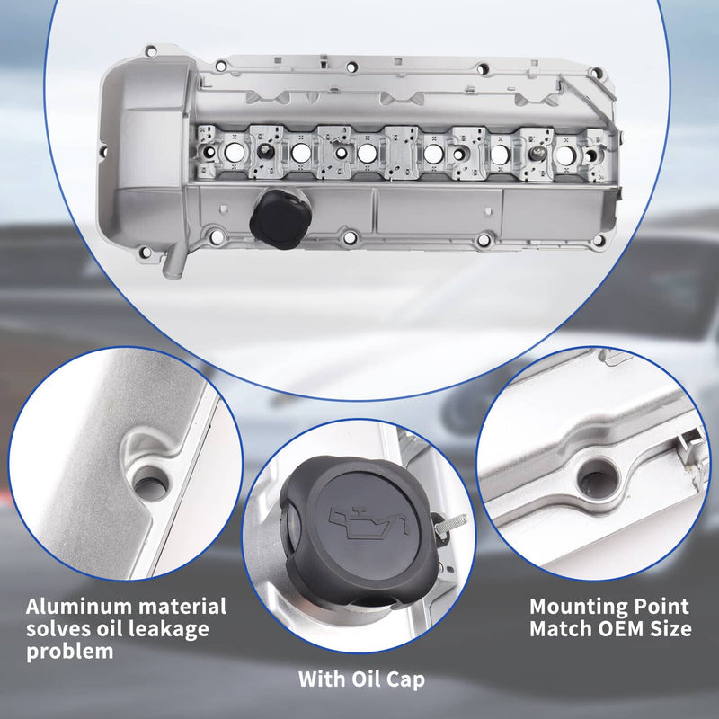 11121703341 Aluminum Valve Cover for BMW E36 E39 323is 328is 528i M3 1996-2000