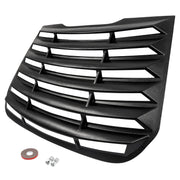 DURAFORCE Rear Window Louver Sun Shade Cover for Ford Fusion 2013-2020 Matte Black Tape