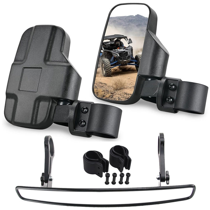 UTV 2" Rear-View Wide Center Side Mirrors Set for Honda Talon 1000R 1000X Can Am