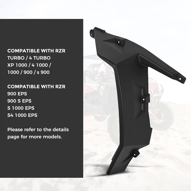 XXL Front Fender Flares for Polaris RZR XP 1000 Turbo S 1000 Trail 2PCS