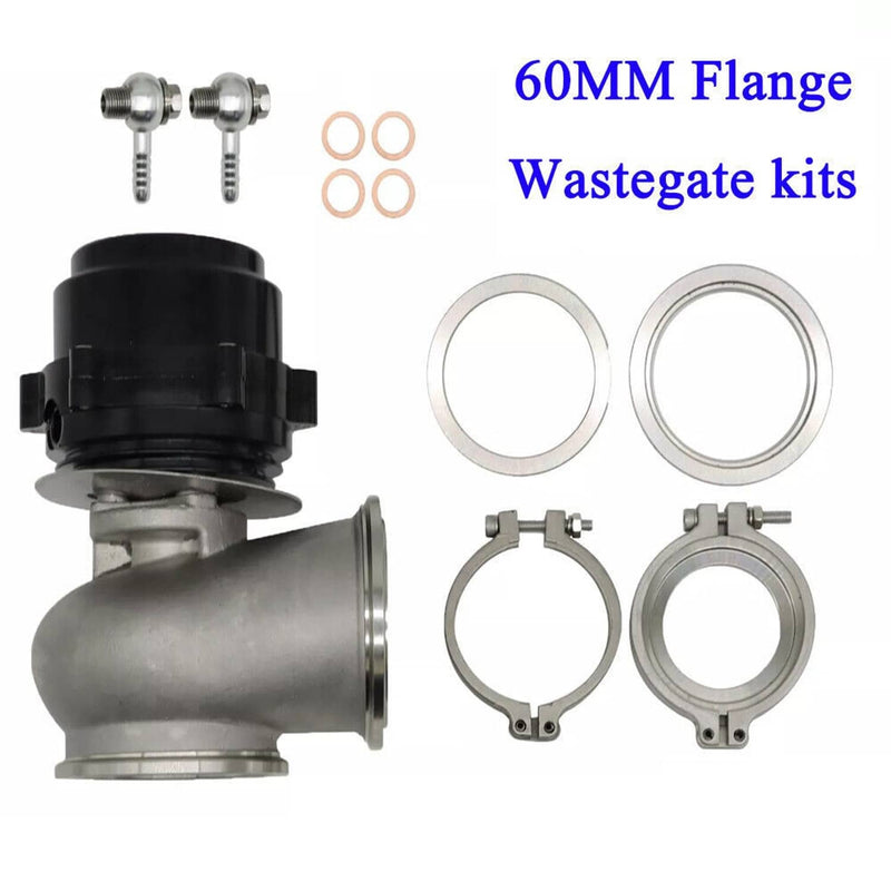 60MM Vband Flange Clamp Wastegate EWG Waste Gate 10 & 18 PSI Spring Kits
