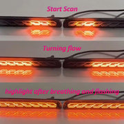DURAFORCE For 2023 2024 Honda CRV LED Side Marker Light + Reflector Tail Lamp Smoked Lens
