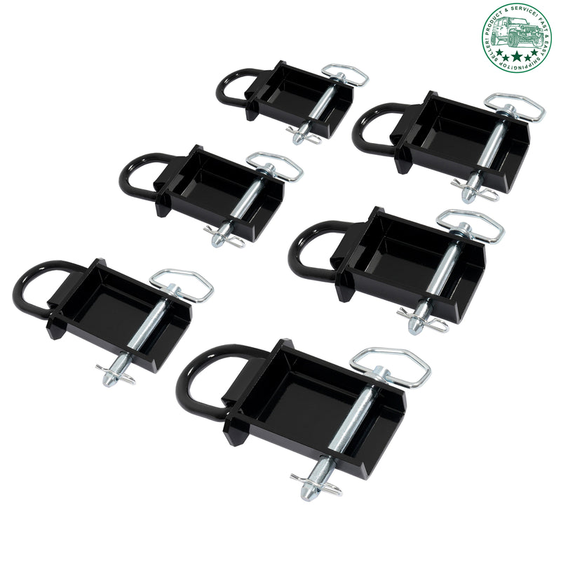 6PK 12,000 Lbs D-Ring Stake Pocket Removable for Flatbed Trailer Heavy Duty