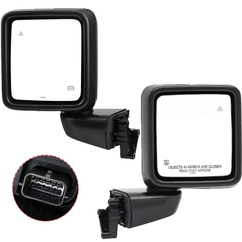 Left Right Side Rear Mirror w/ Blind Spot for Jeep Wrangler Gladiator 2018-2025
