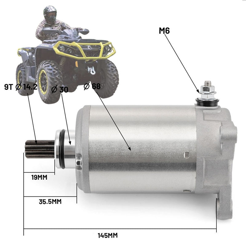 Starter Motor for Can-Am Outlander 500 MAX 500 4X4 EFI 2007-2015