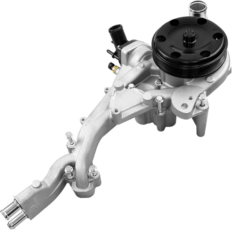 Water Pump w Thermostat for Chevy Silverado 1500 GMC Sierra Cadillac CTS