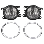 DURAFORCE Clear Fog Lights With Ring Wiring Switch for Honda Pilot EX 2012-2015