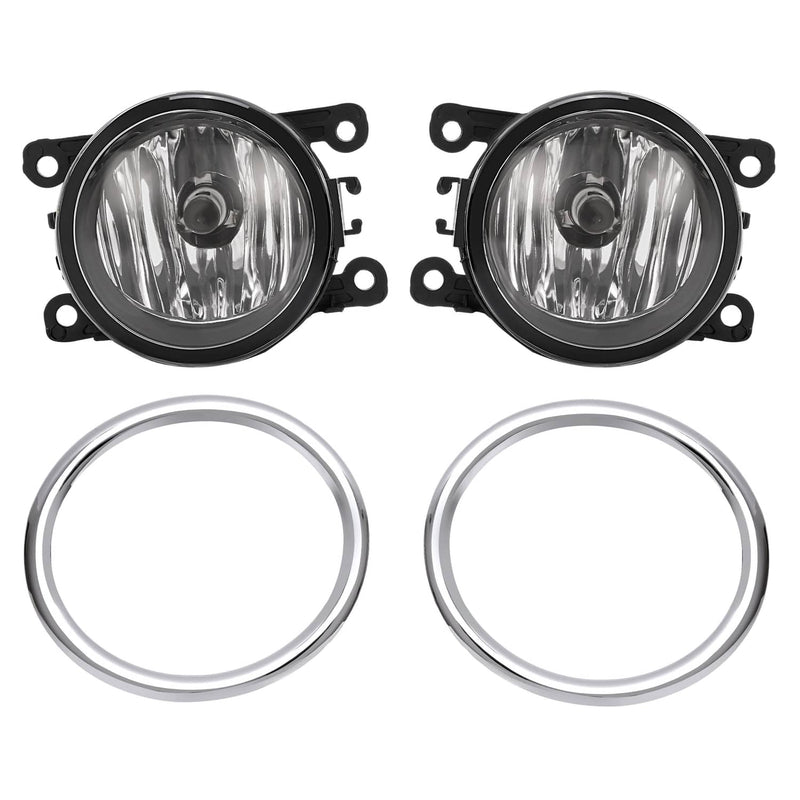 DURAFORCE Clear Fog Lights With Ring Wiring Switch for Honda Pilot EX 2012-2015