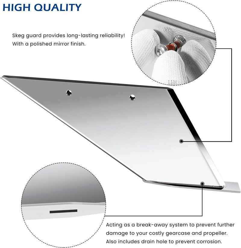 27211 Skeg Guard Skeg Protector Kit for Mercury 75 90 115 135 150 175 200 300 HP