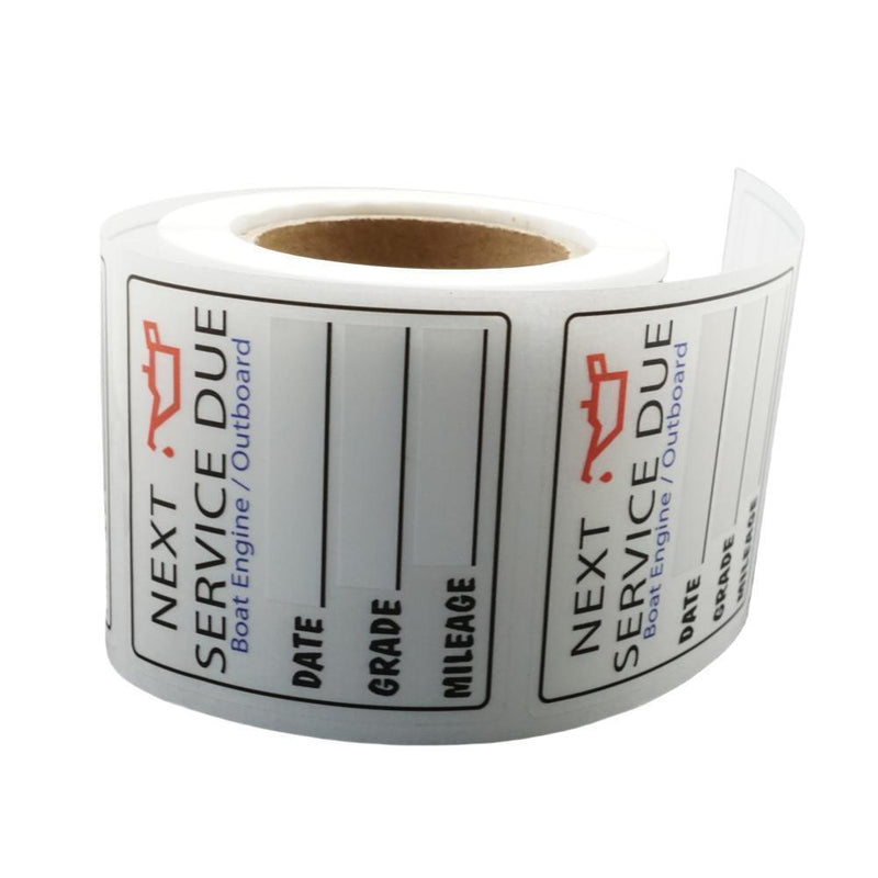 Oil Change Stickers Next Service Due Reminder Sticker Roll Window Decals 200 Pcs