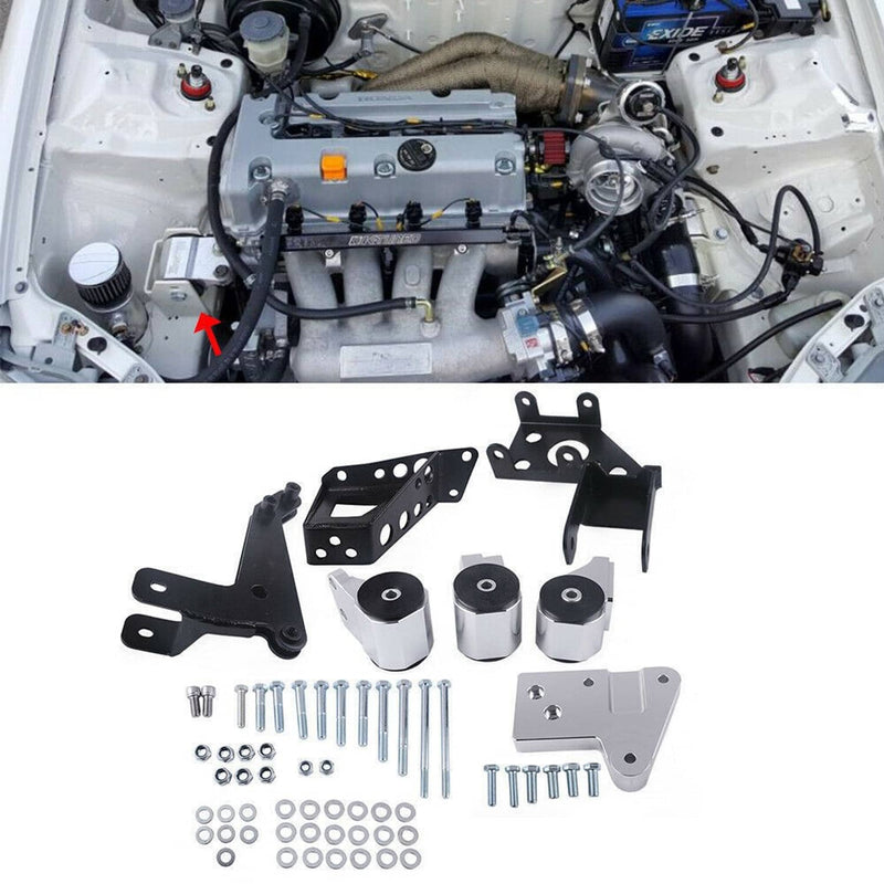 Engine Mount Bracket for Honda Civic 92-95 EG K-Swap K20 K24 K-Series DC2 EG6