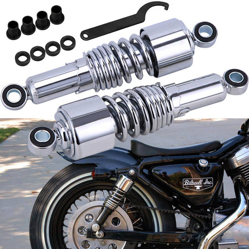DURAFORCE 10.5'' Rear Shocks Absorber Pair for Harley Sportster XL 883 1200 Lowering