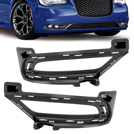 DURAFORCE Fog Light Trims Driving Lamp Bezel Driver & Passenger for Chrysler 300 2015-2024